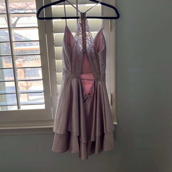 Pink glittery short dress, used once - Picture 2 of 3